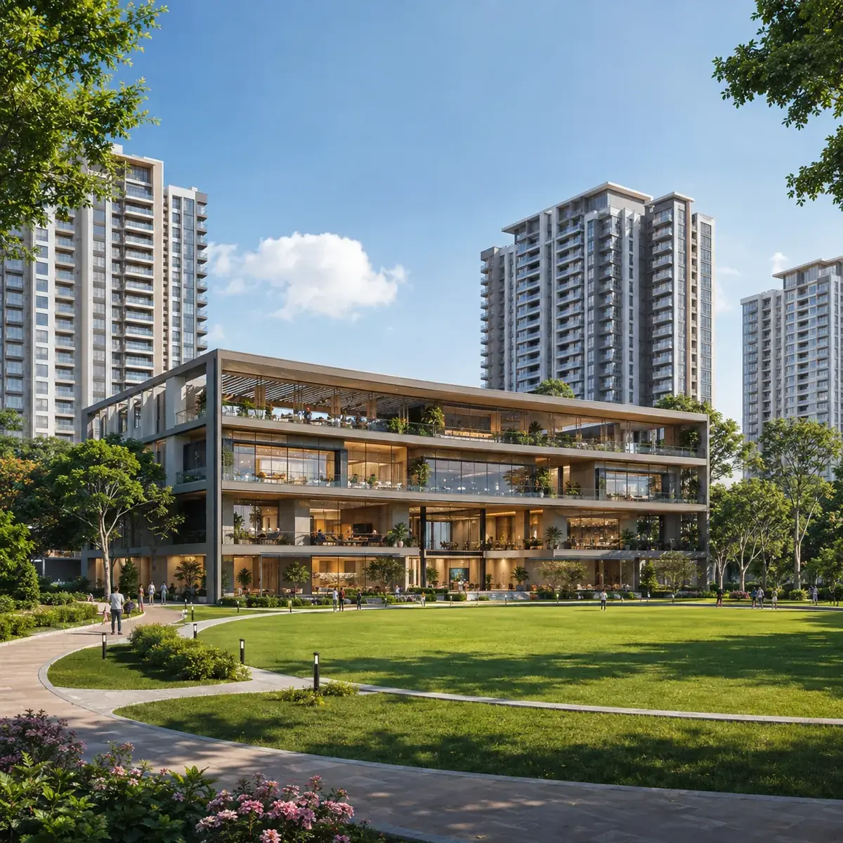 The G+5, 1,35,000 sq ft clubhouse at Candeur Kukatpally, Kukatpally, Hyderabad
